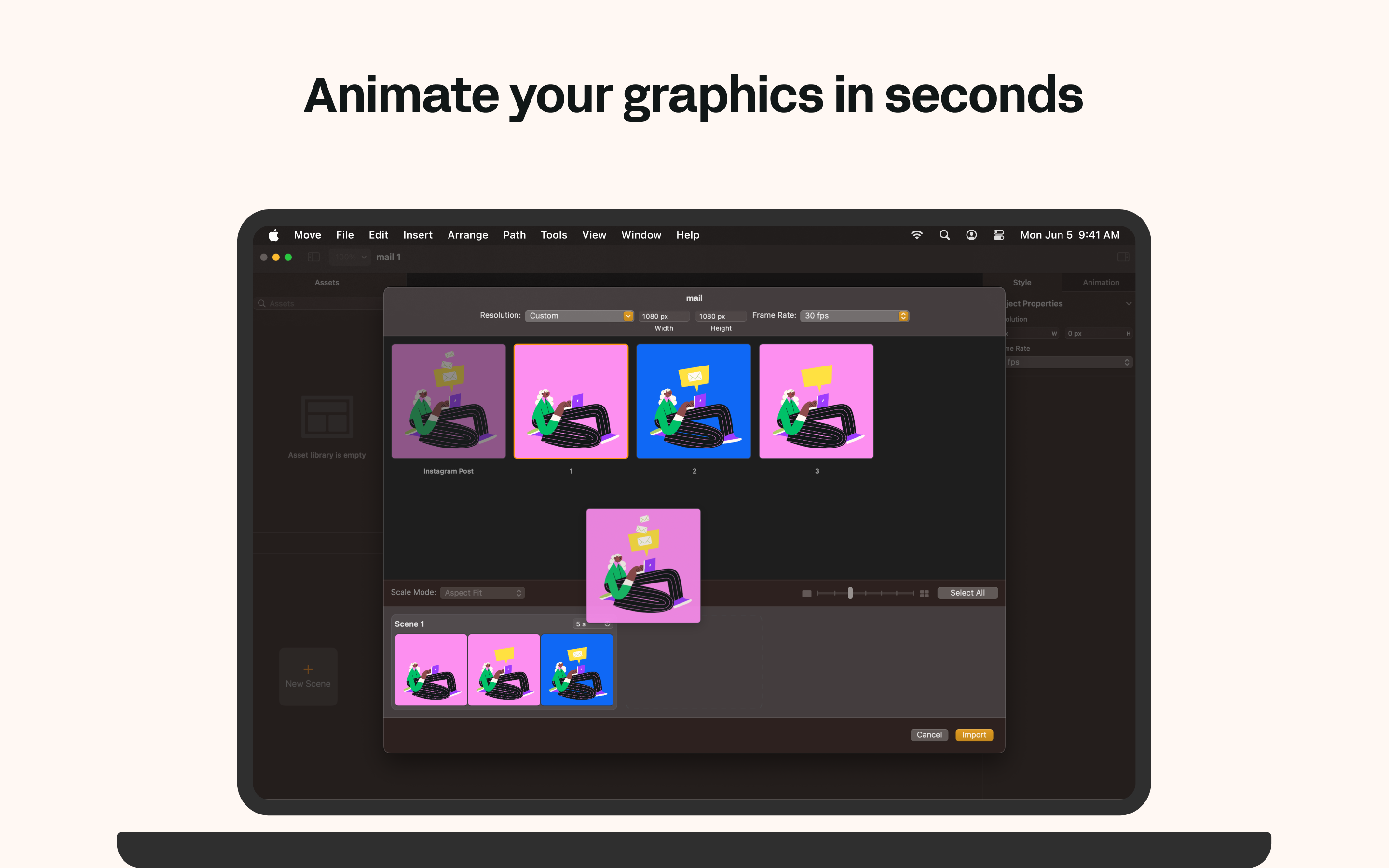 screenshot of Linearity Move